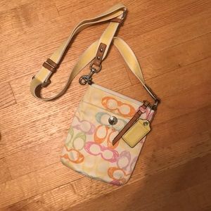 Coach satchel multi colored